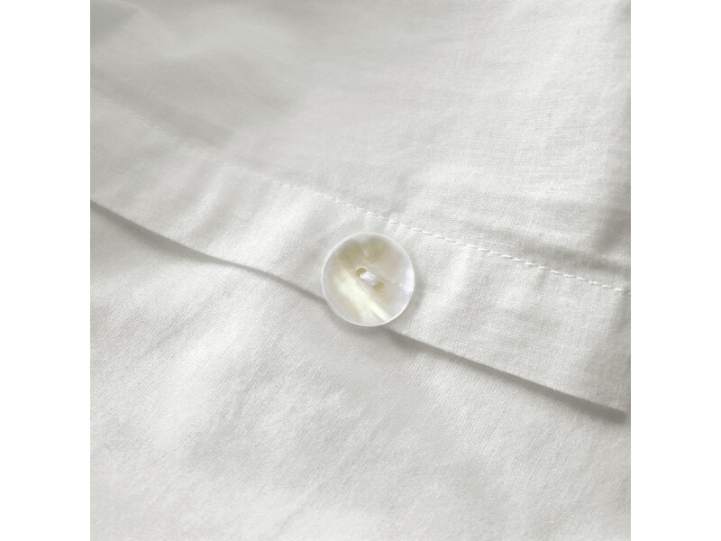 Matt & Rose Housse de couette Blanche - 240 x 220 + 2x 65 x 65 cm - Coton lavé