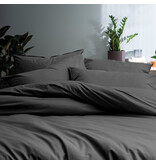 Matt & Rose Bettbezug Anthrazit - 260 x 240 + 2x 65 x 65 cm - Gewaschene Baumwolle
