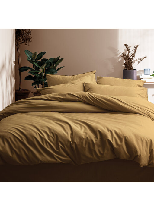 Matt & Rose Duvet cover Honey 260 x 240 + 65 x 65 Washed Cotton