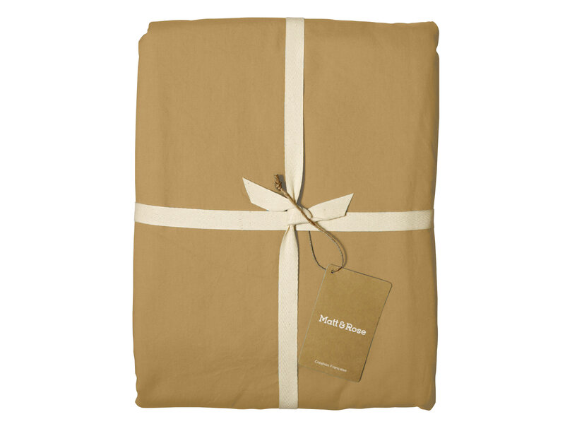 Matt & Rose Bettbezug Honey - 240 x 220 + 2x 65 x 65 cm - Gewaschene Baumwolle