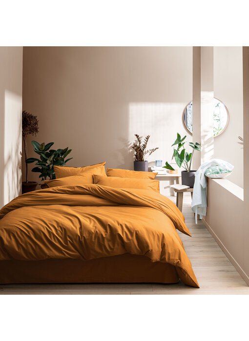 Matt & Rose Dekbedovertrek Caramel 240 x 220 + 65 x 65 Gewassen katoen