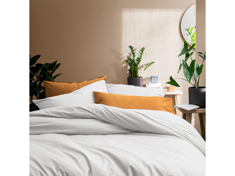 Matt & Rose Housse de couette Blanche - 240 x 220 + 2x 65 x 65 cm - Coton lavé