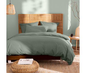 Matt & Rose Housse de couette Vert mousse 260 x 240 + 65 x 65 Coton lavé