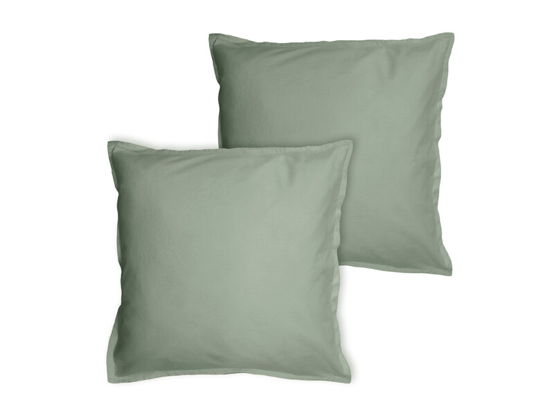 Matt & Rose Duvet cover Moss green - 260 x 240 + 2x 65 x 65 cm - Washed cotton