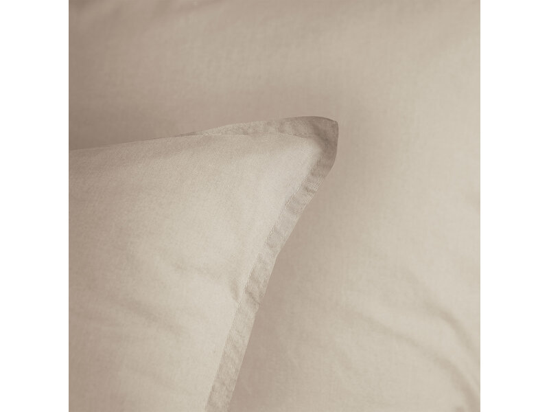 Matt & Rose Bettbezug Natural - 260 x 240 + 2x 65 x 65 cm - Gewaschene Baumwolle