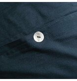 Matt & Rose Dekbedovertrek Donkerblauw - 260 x 240 + 2x 65 x 65 cm - Gewassen katoen