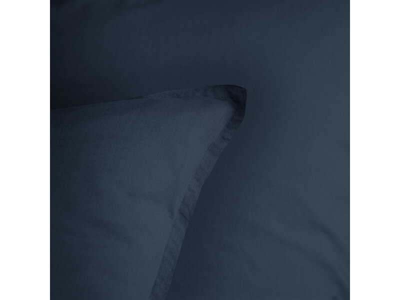 Matt & Rose Duvet cover Dark blue - 240 x 220 + 2x 65 x 65 cm - Washed cotton
