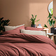 Housse de couette Terracotta 240 x 220 + 65 x 65 Coton lavé