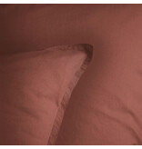 Matt & Rose Housse de couette Terracotta - 240 x 220 + 2x 65 x 65 cm - Coton lavé