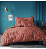 Matt & Rose Bettbezug Terrakotta - 260 x 240 + 2x 65 x 65 cm - Gewaschene Baumwolle