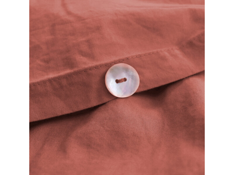 Matt & Rose Duvet cover Terracotta - 260 x 240 + 2x 65 x 65 cm - Washed Cotton