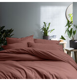 Matt & Rose Bettbezug Weinrot - 260 x 240 + 2x 65 x 65 cm - Gewaschene Baumwolle
