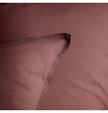Matt & Rose Bettbezug Weinrot - 260 x 240 + 2x 65 x 65 cm - Gewaschene Baumwolle
