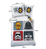 Star Wars Bettbezug Portraits - 140 x 200 + 63 x 63 cm - Baumwolle