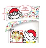 Pokémon Housse de couette, Meowth - Simple - 140 x 200 + 70 x 90 cm - Polyester
