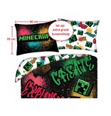 Minecraft Housse de couette Create - Simple - 140 x 200 + 70 x 90 cm - Polyester