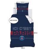 Paris Saint Germain Duvet cover Devise - 140 x 200 + 63 x 63 cm - Cotton