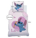 Disney Lilo & Stitch Duvet cover Cupidon - 140 x 200 + 63 x 63 cm - Cotton