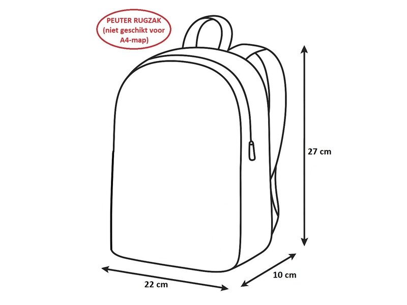 Real Madrid Kleinkindrucksack, Winners – 27 x 22 x 10 cm – Polyester