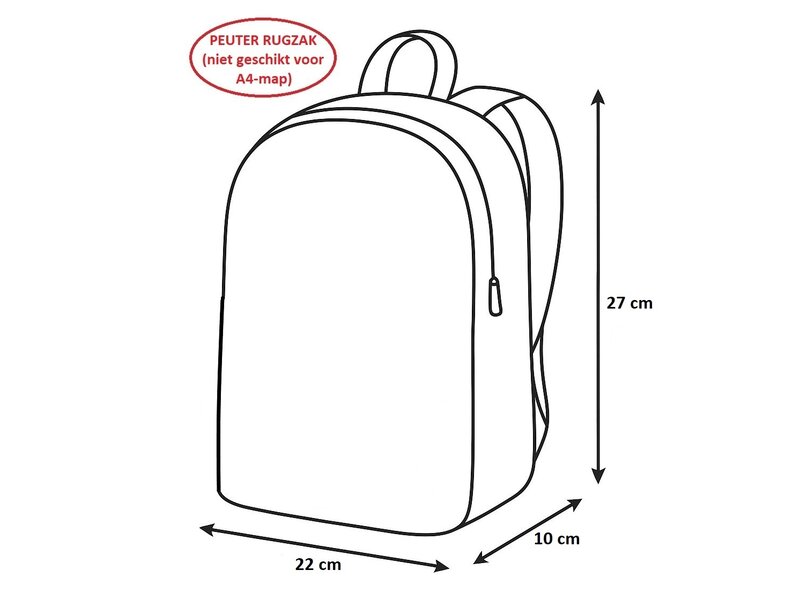 Barbie Toddler backpack, Love - 27 x 22 x 10 cm - Polyester