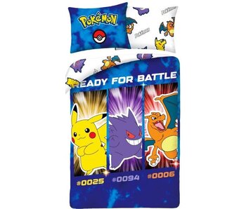 Pokémon Bettbezug Ready for Battle 140 x 200 cm + 70 x 90 cm Baumwolle