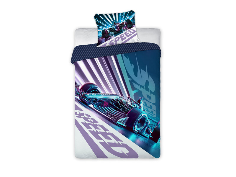 Faro Duvet cover Race Car - 140 x 200 + 70 x 90 cm - Cotton