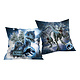 Coussin décoratif Attention 40 x 40 cm Polyester