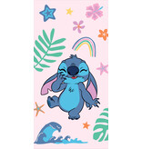 Disney Lilo & Stitch Serviette de plage Arc-en-ciel - 70 x 140 cm - Coton