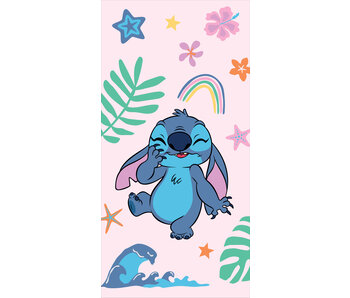Disney Lilo & Stitch Serviette de plage Rainbow 70 x 140 cm Coton
