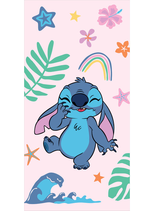 Disney Lilo & Stitch Strandtuch Rainbow 70 x 140 cm Baumwolle