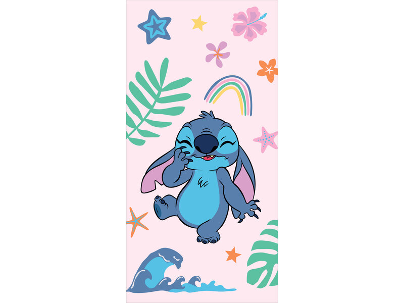 Disney Lilo & Stitch Strandlaken Rainbow - 70 x 140 cm - Katoen