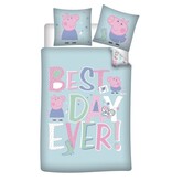 Peppa Pig Dekbedovertrek Best Day - 140 x 200 + 63 x 63 cm - Polyester