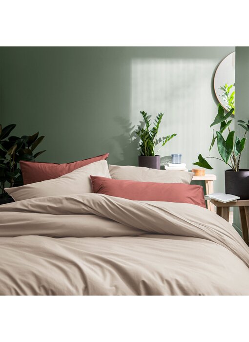 Matt & Rose Duvet cover Beige 240 x 220 + 65 x 65 Washed cotton