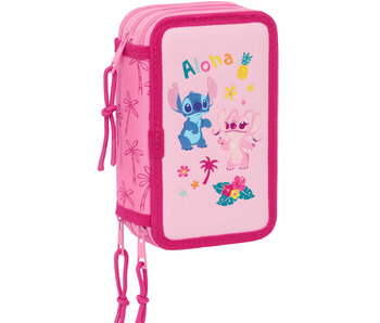 Disney Lilo & Stitch Gevuld Etui Chill (37 stuks) 19,5 x 12,5 cm Polyester