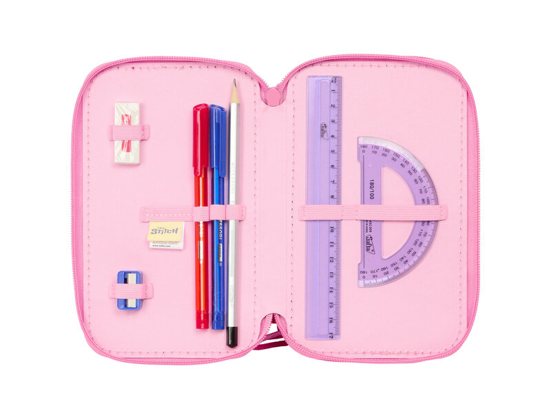 Disney Lilo & Stitch Gevuld Etui Chill - 37 stuks - 19,5 x 12,5 x 5,5 cm - Polyester