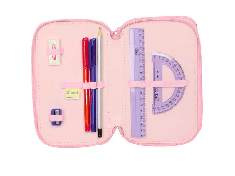 Disney Lilo & Stitch Gevuld Etui Ice - 37 stuks - 19,5 x 12,5 x 5,5 cm - Polyester