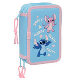 Disney Lilo & Stitch Gefüllter Koffer Happy - 37-teilig - 19,5 x 12,5 x 5,5 cm - Polyester