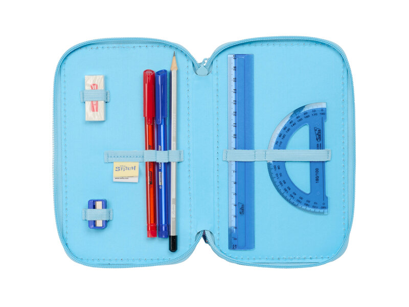 Disney Lilo & Stitch Gevuld Etui Happy - 37 stuks - 19,5 x 12,5 x 5,5 cm - Polyester