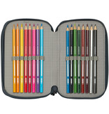 Real Madrid Trousse Champions garnie - 37 pièces - 19,5 x 12,5 x 5,5 cm - Polyester