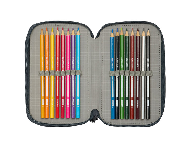 Real Madrid Trousse Champions garnie - 37 pièces - 19,5 x 12,5 x 5,5 cm - Polyester