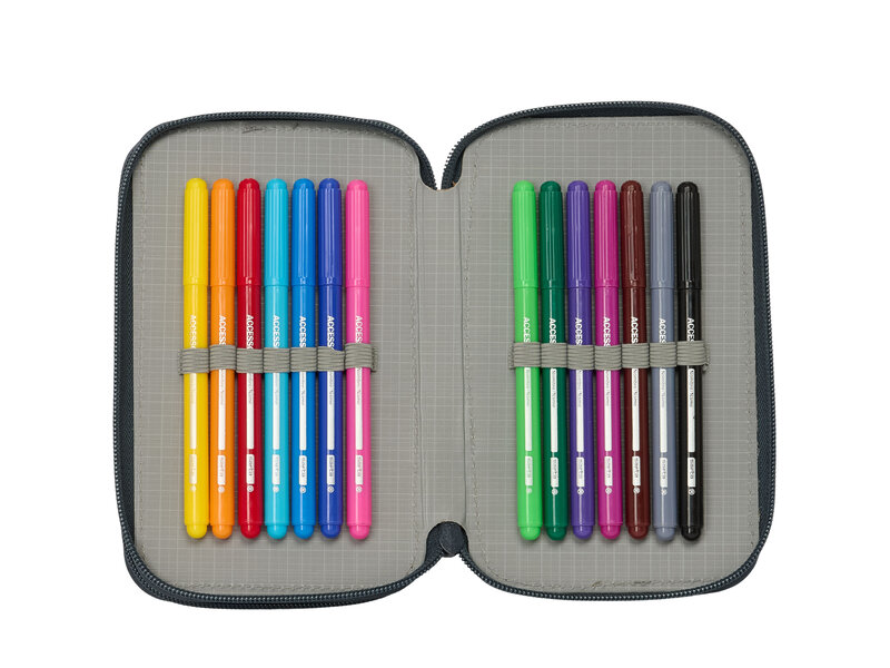 Real Madrid Trousse Champions garnie - 29 pièces - 19,5 x 12,5 x 4 cm - Polyester