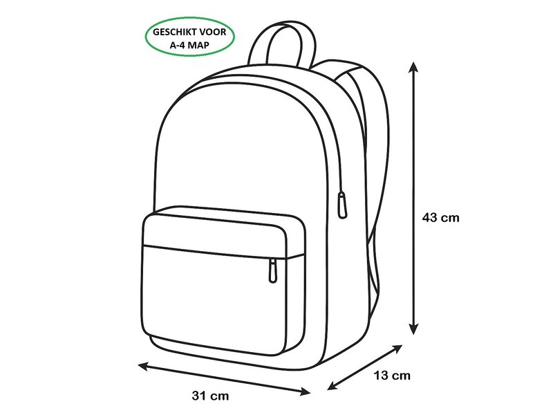 Kuromi Kuromi Rucksack - 43 x 31 x 13 cm - Geeignet für Laptop - Polyester