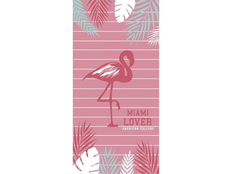 American College Serviette de plage Flamingo 75x150cm