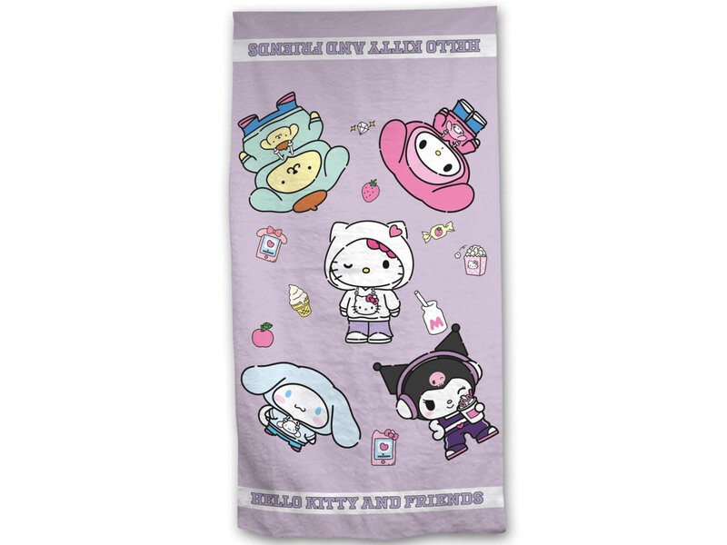 Sanrio Beach towel Friends - 90 x 170 cm - Cotton