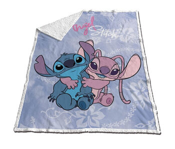 Disney Lilo & Stitch Plaid polaire Sherpa Best Friends 130 x 170 cm Polyester/Polaire