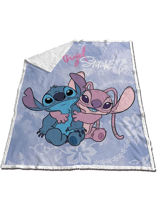 Disney Lilo & Stitch Plaid polaire Sherpa Best Friends 130 x 170 cm Polyester/Polaire