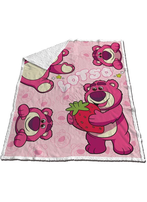 Toy Story Sherpa Fleece plaid Lotso 130 x 170 cm Polyester/Fleece