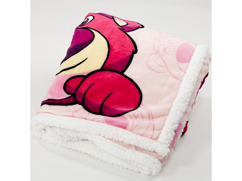 Toy Story Sherpa-Fleece-Plaid Lotso – 130 x 170 cm – Polyester/Fleece