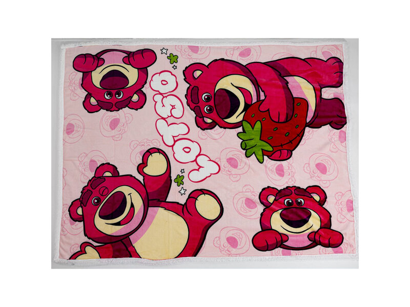 Toy Story Sherpa-Fleece-Plaid Lotso – 130 x 170 cm – Polyester/Fleece