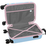 Disney Lilo & Stitch Valise cabine Happy - 55 x 34,5 x 20 cm - Valise rigide en ABS